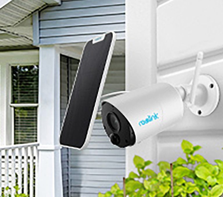 Überwachungskamera mit Akku und Solarpanel